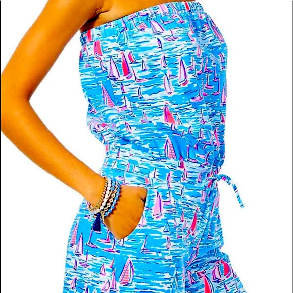 Lilly Pulitzer Jace Romper XL - Picture 3 of 4